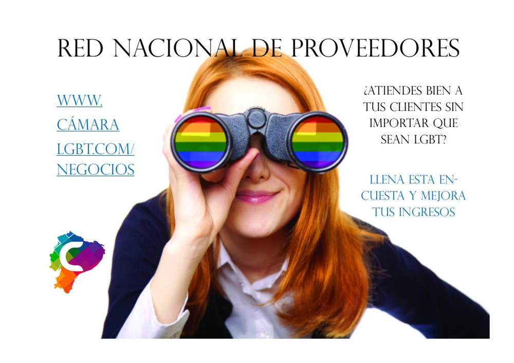 Red Nacional de Proveedores - Ultima semana de la encuesta Nacional - Camara LGBT de Comercio Ecuador